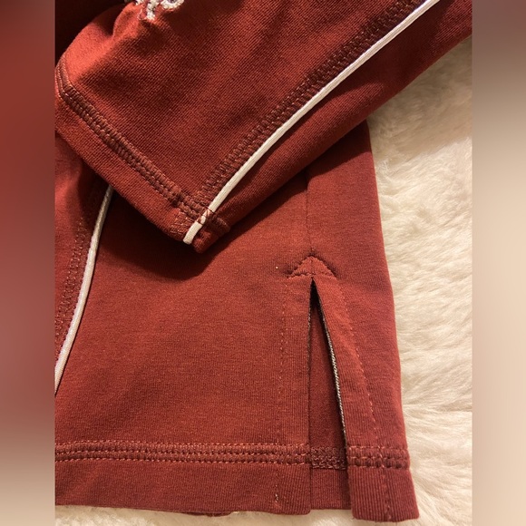 NWT! Goode Rider performance 1/4 zip burgundy long sleeve size M - Picture 7 of 9